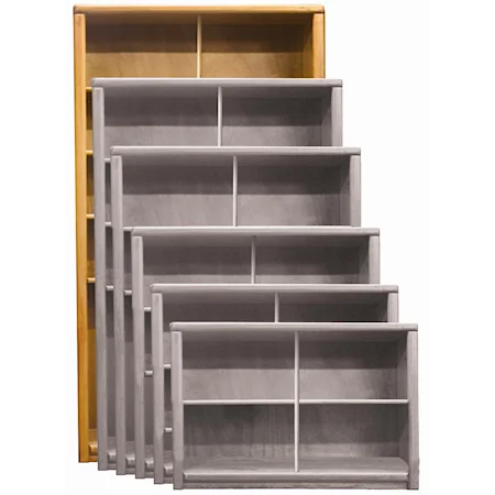 Deep 48-Inch Double Bookcase